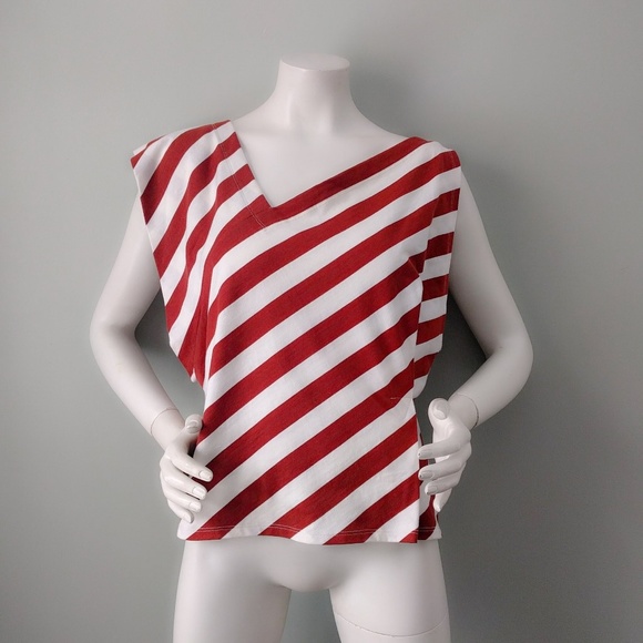 9-H15 STCL Anthropologie Dulcina Brown Stripe Tank - Picture 4 of 7